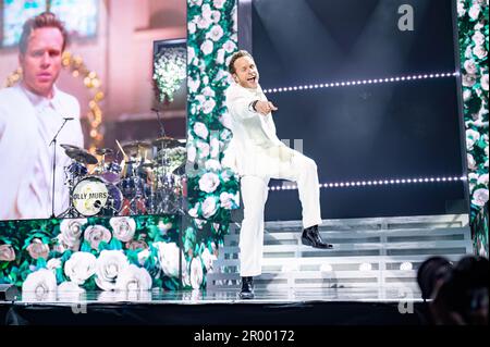 Manchester, Großbritannien. 05. Mai 2023 Olly Murs tritt in der AO Arena in Manchester auf seiner „Heirate mich“-Tour auf. 2023-05-05. Kredit: Gary Mather/Alamy Live News Stockfoto