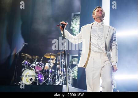 Manchester, Großbritannien. 05. Mai 2023 Olly Murs tritt in der AO Arena in Manchester auf seiner „Heirate mich“-Tour auf. 2023-05-05. Kredit: Gary Mather/Alamy Live News Stockfoto