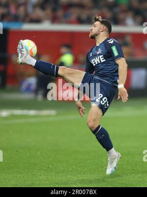 Jan Thielmann (Köln), Leverkusen, Deutschland. 05. Mai 2023. 1. Bundesliga, Matchday 31, Bayer 04 Leverkusen - 1. FC Köln. Die DFL-VORSCHRIFTEN VERBIETEN DIE VERWENDUNG VON FOTOS ALS BILDSEQUENZEN UND/ODER QUASI-VIDEO. Kredit: Juergen Schwarz/Alamy Live News Stockfoto