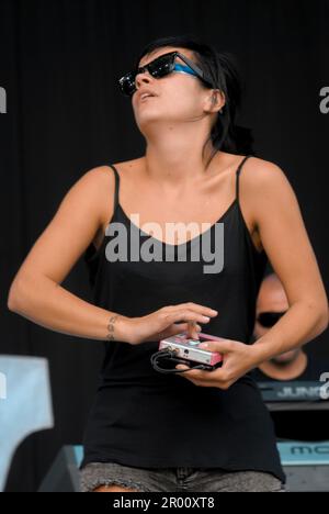 Lily Allen, V2009, Hylands Park, Chelmsford, Essex, Großbritannien - 22. August 2009 Stockfoto