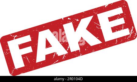 Gefälschter Gummistempel. Fake Rubber Grunge Stempel Seal Vektor Stock Vektor