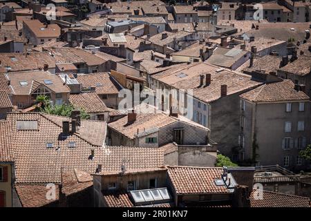 Foix, Departement Ariège, Österreich, Pyrenäen, Frankreich. Stockfoto