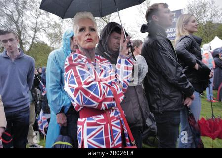 London/UK, 06. April 2023. Die Krönung Karls III. Und seiner Frau Camilla als König und Königin des Vereinigten Königreichs und des anderen Commonwealth fand in der Abtei Westminster statt. Aubrey Fagon/Alamy Live News. Stockfoto