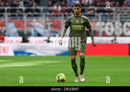 Rade Krunic von AC Mailand während des Fußballspiels der Italienischen Serie A zwischen AC Mailand und SS Lazio am 6. Mai 2023 im Stadion Giuseppe Meazza San Siro Siro in Mailand, Italien. Foto: Tiziano Ballabio Stockfoto