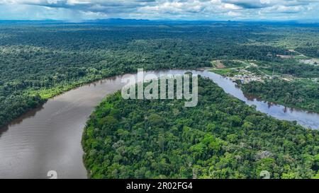 Luftfahrt des Suriname bei Pokigron, Suriname Stockfoto