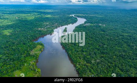 Luftfahrt des Suriname bei Pokigron, Suriname Stockfoto