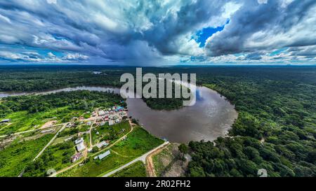 Luftfahrt des Suriname bei Pokigron, Suriname Stockfoto