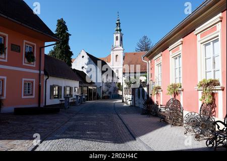 Ulica Ivana Padovca, Ursulinkirche, Varazdin, Varazdinska, Kroatien Stockfoto