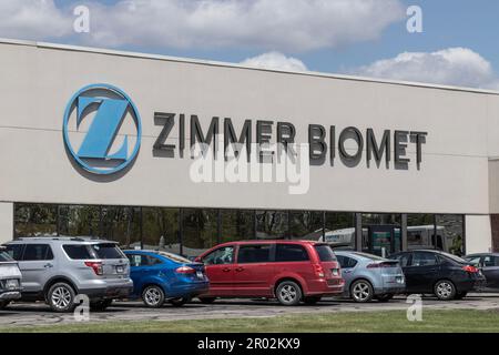 Warschau - ca. Mai 2023: Zimmer Biomet Büros. Zimmer Biomet stellt künstliche Knochengelenke und Zahnprothesen her. Stockfoto