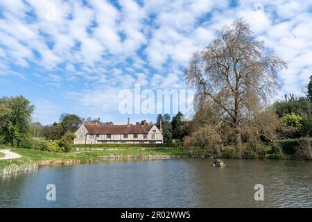 Ightham Mote mittelalterliches Herrenhaus, Mote Road, Ivy Hatch, Sevenoaks, Kent, England, Großbritannien. Stockfoto