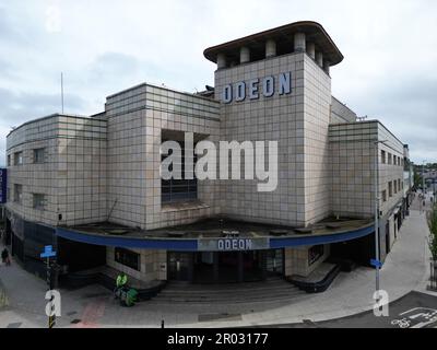 Das Ende einer Ära. Das Weston Super Mare Odeon-Kino schließt nächsten Monat, da es nicht mehr lebensfähig ist und es geschlossen hat. Filmtitel: Robert Timoney/Alamy Live News Stockfoto