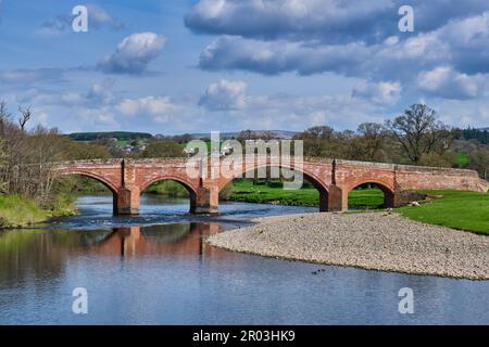 Eden Bridge, über den Fluss Eden, nahe Lazonby, Penrith, Cumbria Stockfoto