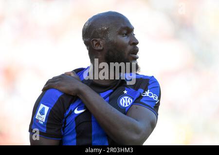 Rom, Italien. 06. Mai 2023. Romelu Lukaku vom FC Internazionale während des Fußballspiels der Serie A zwischen AS Roma und FC Internazionale im Olimpico-Stadion in Rom (Italien), 6. Mai 2023. Kredit: Insidefoto di andrea staccioli/Alamy Live News Stockfoto