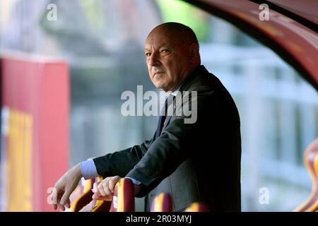 Rom, Italien. 06. Mai 2023. Giuseppe Marotta während des Fußballspiels der Serie A zwischen AS Roma und FC Internazionale im Olimpico Stadion in Rom (Italien), 6. Mai 2023. Kredit: Insidefoto di andrea staccioli/Alamy Live News Stockfoto