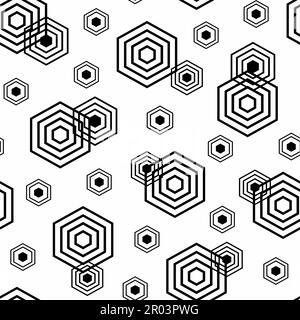 Abstraktes nahtloses Muster mit Sechsecken Stock Vektor