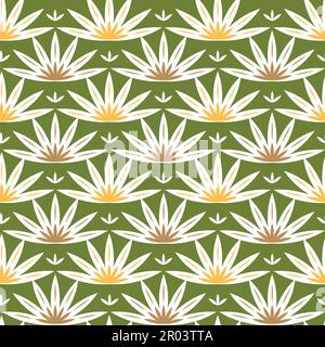 Nahtloses Muster mit abstrakten Blumen. Stock Vektor