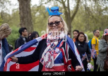 London, Großbritannien. 06. Mai 2023. Central London feiert den Krönungstag Gutschein: Sinai Noor/Alamy Live News Stockfoto