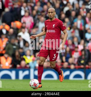 Fabinho #3 von Liverpool während des Premier League-Spiels zwischen Liverpool und Brentford in Anfield, Liverpool, am Samstag, den 6. Mai 2023. (Foto: Mike Morese | MI News) Guthaben: MI News & Sport /Alamy Live News Stockfoto