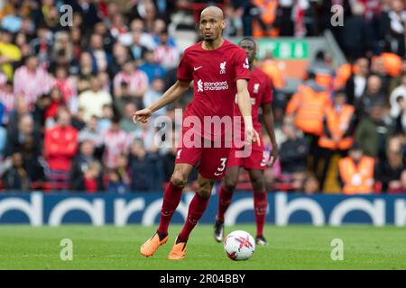 Fabinho #3 von Liverpool während des Premier League-Spiels zwischen Liverpool und Brentford in Anfield, Liverpool, am Samstag, den 6. Mai 2023. (Foto: Mike Morese | MI News) Guthaben: MI News & Sport /Alamy Live News Stockfoto