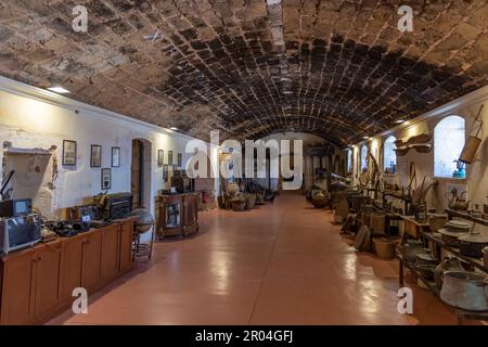 Museum im Kloster Agia auf der Halbinsel Akrotiri bei Chania, Kreta. Stockfoto