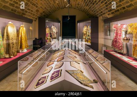 Museum im Kloster Gonia Odigitria, Kloster der Muttergottes von Gonia, Kreta, Griechenland Stockfoto