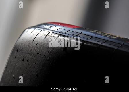 Miami, USA. 06. Mai 2023. Pirelli-Reifen. Formel-1-Weltmeisterschaft, Rd 5, Miami Grand Prix, Samstag, 6. Mai 2023. Miami International Autodrome, Miami, Florida, USA. Kredit: James Moy/Alamy Live News Stockfoto