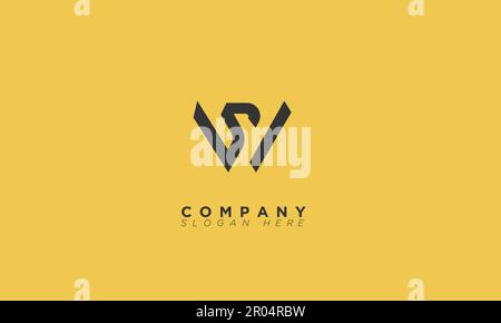 WS Alphabet Buchstaben Initialen Monogramm Logo Stock Vektor