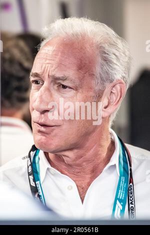 Miami, Florida, USA. 04/07. Mai 2023 Weltmeisterschaft F1. F1 Grand Prix von Miami. Greg Maffei, CEO Liberty Media. Stockfoto