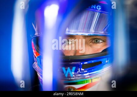 SARSERGEANT Logan (usa), Williams Racing FW45, Portrait während des Formel 1 Crypto.com Grand Prix 2023, 5. Runde der Formel-1-Weltmeisterschaft 2023 vom 05. Bis 07. Mai 2023 auf dem Miami International Autodrome, in Miami Gardens, Florida, Vereinigte Staaten von Amerika - Photo Antonin Vincent / DPPI Stockfoto