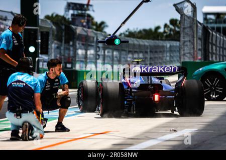 02 SARSERGEANT Logan (usa), Williams Racing FW45, Action während des Formel-1 Crypto.com-Grand Prix 2023, 5. Runde der Formel-1-Weltmeisterschaft 2023 vom 05. Bis 07. Mai 2023 auf dem Miami International Autodrome in Miami Gardens, Florida, Vereinigte Staaten von Amerika - Photo Antonin Vincent / DPPI Stockfoto