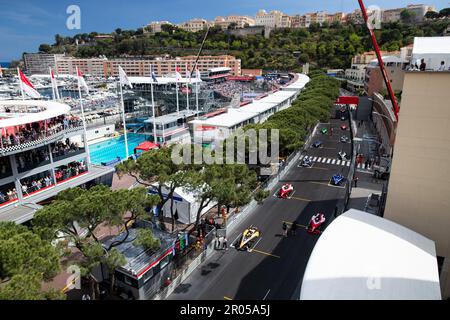 Gridwährend des 2023. Monaco ePrix, 7. Tagung der ABB FIA Formel E Weltmeisterschaft 2022-23, auf der Circuit de Monaco vom 4. Bis 6. Mai 2023 in Monaco - Foto: Joao Filipe/DPPI/LiveMedia Stockfoto