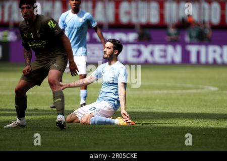 Mailand, Italien, 6. Mai 2023. Luis Alberto (10 Lazio) war am 6. Mai 2023 in Mailand, Italien, beim Spiel der Serie A Tim zwischen AC Milan und SS Lazio im San Siro Stadium enttäuscht. Kredit: Stefano Nicoli/Speed Media/Alamy Live News Stockfoto