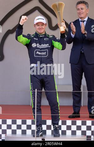 Der neue Zealander Nick Cassidy (Envision Racing), der 9. auf dem Spielfeld gestartet hat, gewann den Monaco E-Prix 6. 7. Tagung der ABB FIA Formel E-Weltmeisterschaft 2022-23 in Monaco am 6. Mai 2023. Foto: Marco Piovanotto/ABACAPRESS.COM Kredit: Abaca Press/Alamy Live News Stockfoto