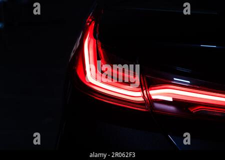 Schlussleuchte BMW M8 Competition Coupé Stockfoto