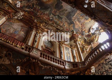 Innerhalb von Asamkirche, München Deutschland Stockfoto