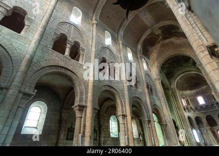 Nevers. Innenseite der Kirche Saint Etienne. Römische Kirche. Abteilung Nièvre. Bourgogne Franche Comte. Frankreich Stockfoto