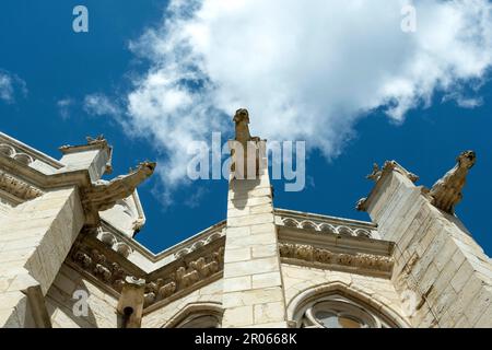 Nevers. Wasserspeier der Kathedrale Saint Cyr und Sainte-Julitte. Abteilung Nièvre. Bourgogne Franche Comte. Frankreich Stockfoto