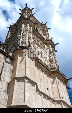 Nevers. Bohier-Turm der Kathedrale Saint Cyr und Sainte-Julitte. Abteilung Nievre. Bourgogne Franche Comte. Frankreich Stockfoto