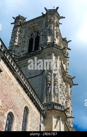 Nevers. Bohier-Turm der Kathedrale Saint Cyr und Sainte-Julitte. Abteilung Nievre. Bourgogne Franche Comte. Frankreich Stockfoto