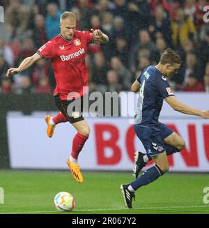 Leverkusen, Deutschland. 05. Mai 2023. firo: 5. Mai 2023, Fußball, 1. Bundesliga: Erste Bundesliga Bayer Leverkusen - 1. FC Köln 1: 2 Duelle, Robert Andrich Kredit: dpa/Alamy Live News Stockfoto