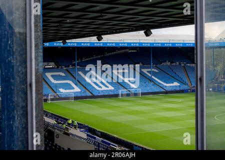 Sheffield, Großbritannien. 07. Mai 2023. Ein allgemeiner Blick auf Hillsborough vor dem Sky Bet League 1 Spiel Sheffield Wednesday vs Derby County in Hillsborough, Sheffield, Großbritannien, 7. Mai 2023 (Foto von Ben Roberts/News Images) in Sheffield, Großbritannien, am 5./7. Mai 2023. (Foto: Ben Roberts/News Images/Sipa USA) Guthaben: SIPA USA/Alamy Live News Stockfoto