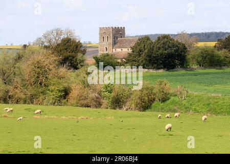 Die St. Luke's Church ist eine Kirche in Tixover, Rutland. Es ist ein denkmalgeschütztes Gebäude der Kategorie II. Die Kirche befindet sich in der Nähe des Flusses Welland Stockfoto