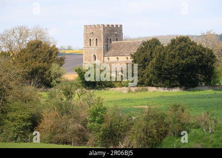 Die St. Luke's Church ist eine Kirche in Tixover, Rutland. Es ist ein denkmalgeschütztes Gebäude der Kategorie II. Die Kirche befindet sich in der Nähe des Flusses Welland Stockfoto