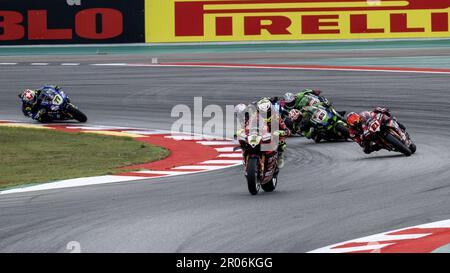 Circuit de Barcelona-Catalunya, Barcellona, Spanien, 06. Mai 2023, Erste Runde während der Prosecco DOC Catalunya Round FIM Superbike World Championship 2023 Stockfoto