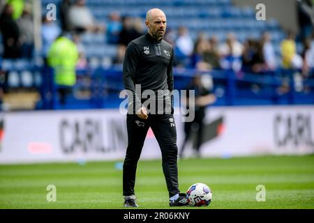 Sheffield, Großbritannien. 07. Mai 2023. Derby County Manager Paul Warne vor dem Sky Bet League 1 Spiel Sheffield Wednesday vs Derby County in Hillsborough, Sheffield, Großbritannien, 7. Mai 2023 (Foto von Ben Roberts/News Images) in Sheffield, Großbritannien, am 5./7. Mai 2023. (Foto: Ben Roberts/News Images/Sipa USA) Guthaben: SIPA USA/Alamy Live News Stockfoto