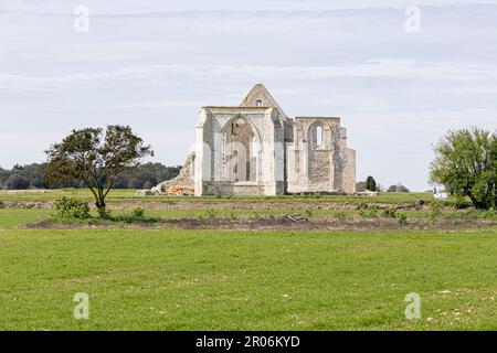 Die Abtei Notre-Dame-de-Ré, bekannt als Châteliers, Stockfoto