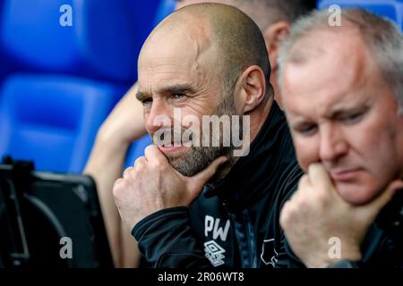 Sheffield, Großbritannien. 07. Mai 2023. Derby County Manager Paul Warne beim Sky Bet League 1 Spiel Sheffield Wednesday vs Derby County in Hillsborough, Sheffield, Großbritannien, 7. Mai 2023 (Foto von Ben Roberts/News Images) in Sheffield, Großbritannien, am 5./7. Mai 2023. (Foto: Ben Roberts/News Images/Sipa USA) Guthaben: SIPA USA/Alamy Live News Stockfoto