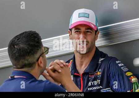 Miami, Vereinigte Staaten. 06. Mai 2023. Mai 6., 2023, Miami International Autodrome, Miami, FORMEL 1 CRYPTO.COM MIAMI GRAND PRIX, abgebildet ist Testfahrer Daniel Ricciardo Credit: dpa/Alamy Live News Stockfoto