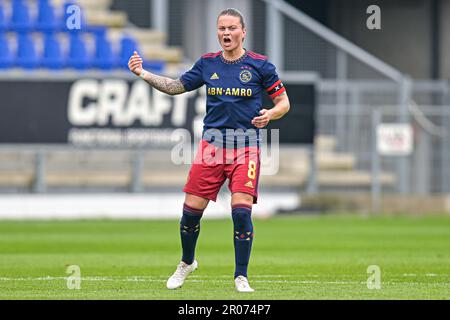 Zwolle, Niederlande. 07. Mai 2023. ZWOLLE, NIEDERLANDE - MAI 7: Sherida Spitse von Ajax während des niederländischen Azerion Eredivisie Vrouwen-Spiels zwischen PEC Zwolle und Ajax im MAC3PARK. Stadion am 7. Mai 2023 in Zwolle, Niederlande (Foto von Jan Mulder/Orange Pictures) Kredit: Orange Pics BV/Alamy Live News Stockfoto