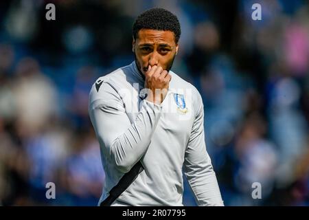 Sheffield, Großbritannien. 07. Mai 2023. Akin Famewo #15 of Sheffield Wednesday after the Sky Bet League 1 match Sheffield Wednesday vs Derby County at Hillsborough, Sheffield, Großbritannien, 7. May 2023 (Photo by Ben Roberts/News Images) in Sheffield, Großbritannien, am 5./7. Mai 2023. (Foto: Ben Roberts/News Images/Sipa USA) Guthaben: SIPA USA/Alamy Live News Stockfoto